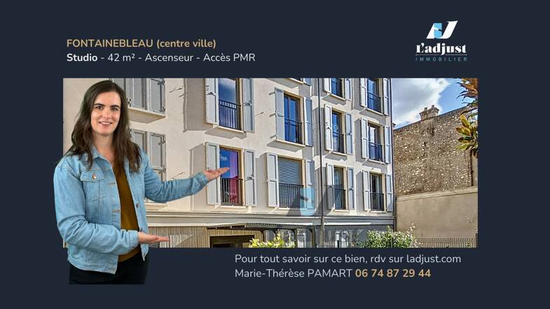 Appartement à vendre 252 000 € 1 pièce 42 m² Étage 3/4 Centre Ville Nord Ouest Fontainebleau 77300